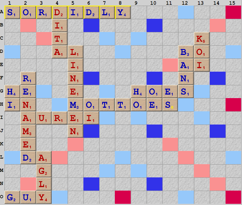 Finally got a triple triple bingo. 122 points in 1 play. r/scrabble